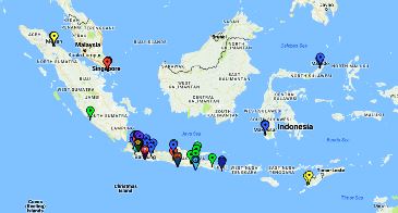 Peta Lokasi Kampus Program Perkuliahan Khusus Nomor